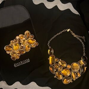 Joan Rivers faceted necklace and bracelet set